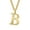 Gold B, variant on HIJONES Initial Letter Necklace for Men Women Stainless Steel A to Z Alphabet Monogram Pendant Necklace Gold Plated K