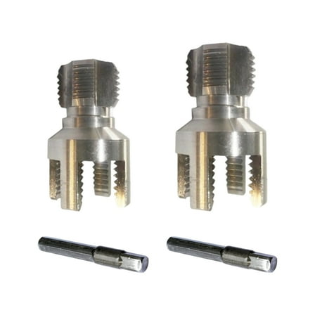 2 Piece High Strength Carbon Steel Tap And Die Set For 1/2" 3/4" Water Pipes With Ergonomic Hexagonal Handle