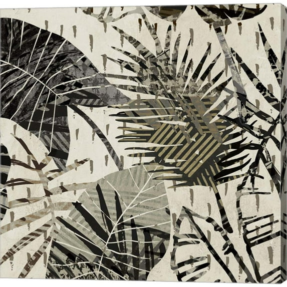 Great Art Now Grey Palms I by Eve C. Grant, Canvas Wall Art, 24W x 24H