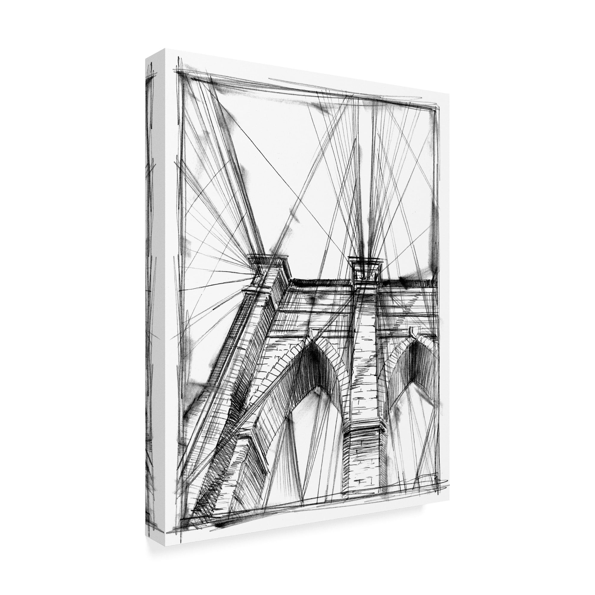 Trademark Fine Art 'Graphic Architectural Study III' Canvas Art by Ethan Harper