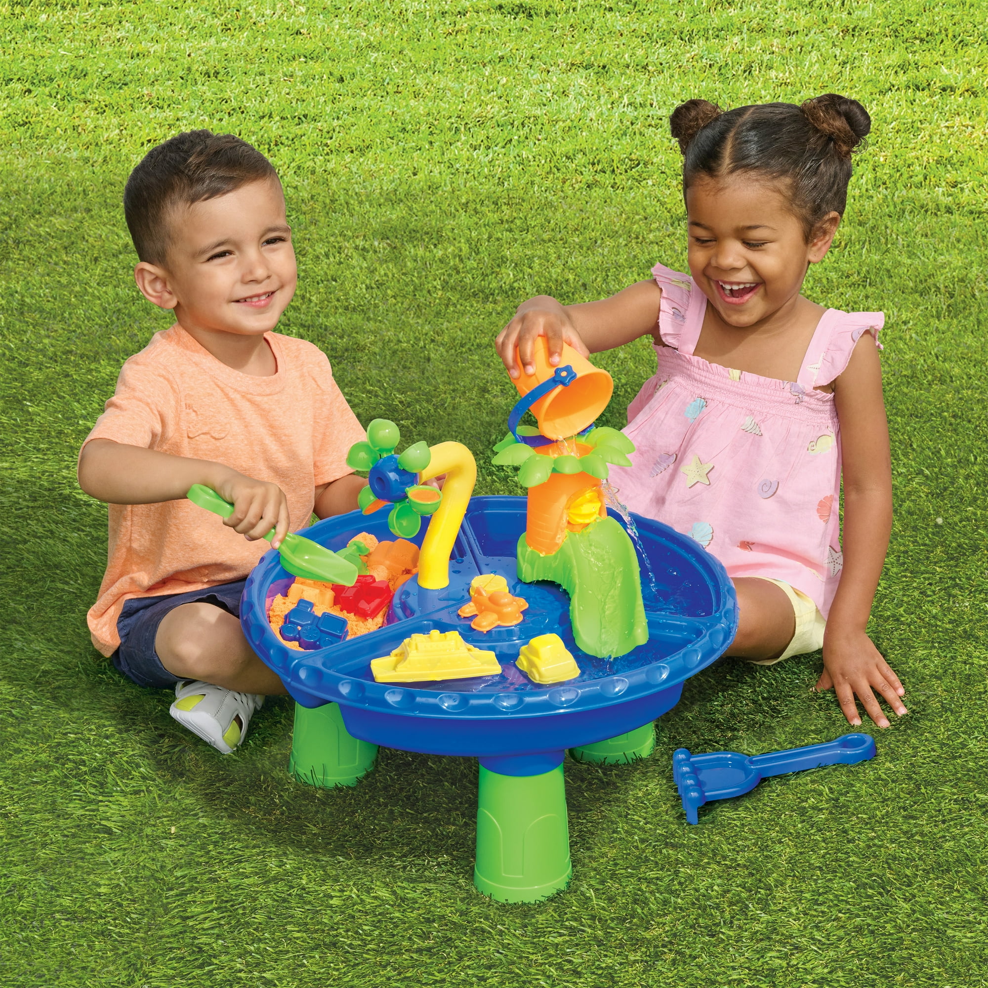 Play Day Sand and Water Table Play Set, Activity Table for Children, Ages 3+