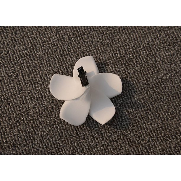 Clip de encaje hawaiano con forma de huevo de EVA de 4 a 11 cm para vacaciones en la playa, accesorios para trajes de baño, flor de cabeza