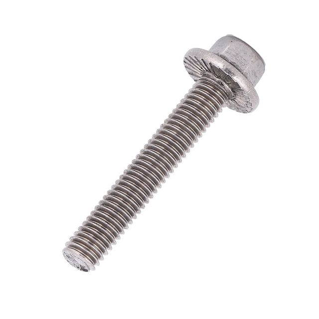 10 Pernos M6 De Acero Inoxidable 304 Con Brida De Cabeza Hexagonal, Fáciles De Instalar Para Electrodomésticos Y Maquinaria Industrial.