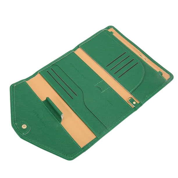Porta Pasaporte RFID, Estuche Para Pasaporte De Cuero PU Impermeable Con Bloqueo RFID, Amplio Almacenamiento Para Documentos De Viaje Para Entusiastas De Los Viajes Hecho De