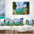 thumbnail image 4 of Designart Beach Anse Lazio at Seychelles - Landscape Photography Throw Pillow - 18x18, 4 of 5