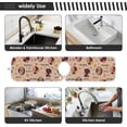 thumbnail image 6 of Cartoon Hedgehogs Flowers Sink Splash Guard for Faucet 2 Packs Faucet Absorbent Mats, Cute Fall Leaves Faucet Handle Drip Catcher Quickly Drying Mat for Kitchen Counter Bathroom, 14.9"x5.5", 6 of 6
