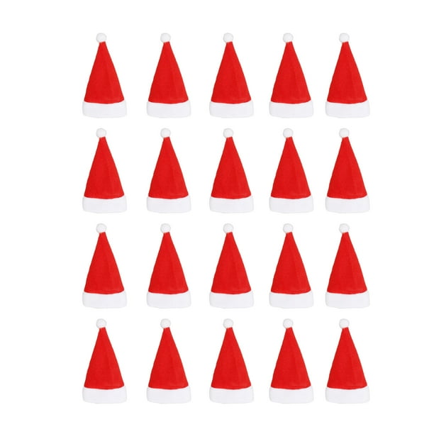 Mini sombreros de Papá Noel exquisitos y lindos sombreros de Papá Noel en miniatura para bricolaje ANGGREK Otros