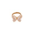 thumbnail image 1 of PVCS Dames Mode Créatif Couleur Unie Papillon Réglable Anneau avec Ouverture, 1 of 4