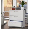 thumbnail image 4 of MIIIKO Lateral File Cabinet 3 Drawer, White Metal Filing Cabinet with Lock Lock for Home Office, Large Storage File Organizer for Hanging File Folders,Easy Assemble, 4 of 4