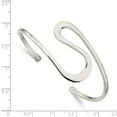 thumbnail image 3 of White Sterling Silver bracelet Cuff 3 mm Bangle, 3 of 3