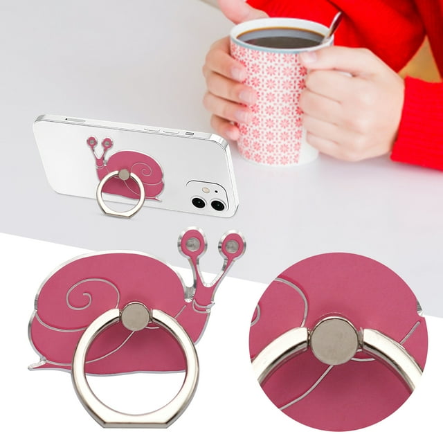 Oliegs Support de Couverture Chauffante pour Cellulaire Anneau de Téléphone Métal Poignée de Doigt Support de Béquille Rotation 360° Anneau de Doigt Universel Compatible avec Tous les Téléphone Intelligent Chocolat