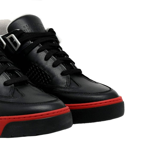 靴 Maison Margiela DEADSTOCK BASKET LOW Maison Margiela Men's Deadstock Basket Low Top Leather Sneaker