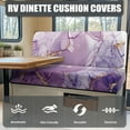 thumbnail image 4 of Yuyamidu Purple Marble Print RV Dinette Cushion Covers Loveseat Sofa Chair Furniture Protector for RV Camper Cushion Slipcovers Stretchable Camper Dinette Seat Covers, 4 of 7