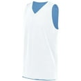 thumbnail image 5 of ASI 161.293.XL Adult Tricot Mesh 2.0 Reversible Jersey, Columbia Blue & White - Extra Large, 5 of 7