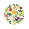 thumbnail image 7 of Circular Drink Coasters Set Vegan Vegetables Beautiful Home Decor Diatomite Heat-Resistant Diatomite Protect Table Countertop, 7 of 7