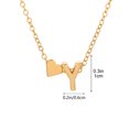 thumbnail image 3 of HHBEAUTY Gold Initial Necklaces for Women, Dainty Heart Letter A-Z Personalized Initial Heart Pendant Necklace Jewelry for Women, Mother's Day, 3 of 9