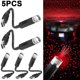 thumbnail image 5 of 5PCS Romántico Galaxy Star Night Light USB Power Car Lámpara Noche Ambiental () Rojo, 5 of 7