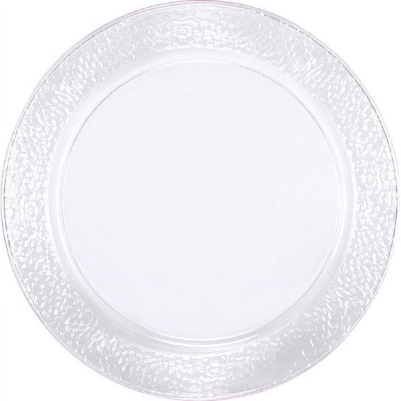 24/Case Bulk Clear Pebble Plastic Trays