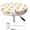 thumbnail image 4 of KLL Rabbit And Carrot Round Bar Chair Cushion Cover ,Bar Stool Protector with Elastic, Soft Washable, 4 of 6