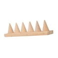 thumbnail image 2 of Detachable s Holder Stand Finger s Storage Organizer Durable Elegant Cone Shape Wood for DIY Craft Showcase Photography Salon Tabletop 6 Slots, 2 of 8