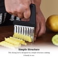 thumbnail image 4 of Transemion Potato Wave Slicer Cookware Universal Efficient Manual Chips Chopper, 4 of 6