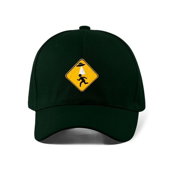 Alien Abduction Road Sign Hat Hat -Image by Shutterstock, Small