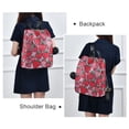 thumbnail image 4 of FORMRS Women's Travel Backpack Purse Anti-Theft Hidden Pockets Casual Shoulder Bag, Sweet Strawberry, 4 of 7
