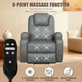 thumbnail image 2 of Homall Power Lift Recliner Chair Leathaire  for Elderly with Ergonomic Lounge Chair Single Sofa Gray, 2 of 7
