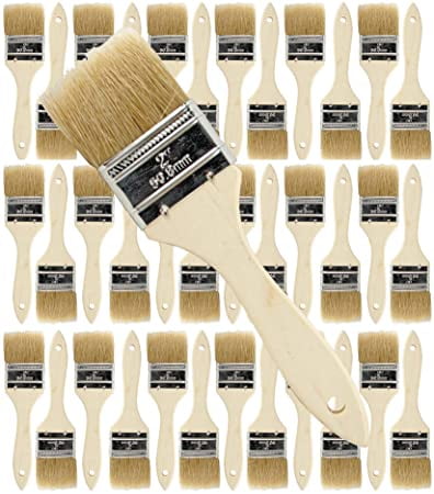 2" Disposable Chip Brush Paint Bristle For Adhesive/Glue/Stain/Paint 24 Pack 