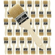 Pro Grade Chip Brush, 2 inch Professional Paint Brushes, 36 Pack, Natural China Bristle Paintbrush Set