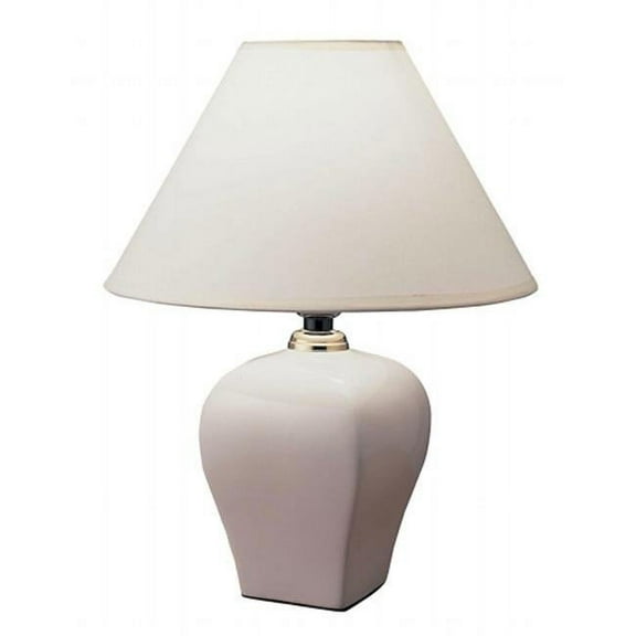 Ore International 608IV Ceramic Table Lamp - Ivory
