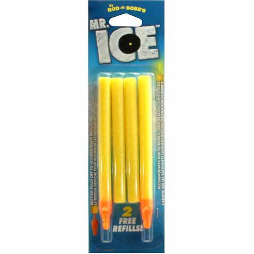 Rod-N-Bobb 5" Mr. Ice Bobber Float 4-Pack- Yellow
