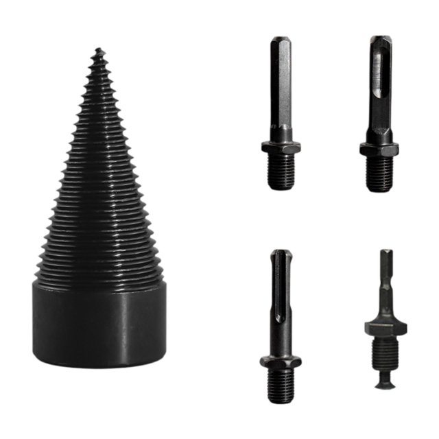 Broca para partir leña, broca para partir troncos para camping, hogar y exteriores 45 mm