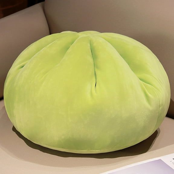 1Pcs Steamed Stuffed Bun Plush Pillow,Stuffed Sleeping Pillow for Kids Birthday,Valentine,Christmas,Green