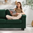 thumbnail image 4 of BLAZANT 90 Inch Sofa Couch, 3 Seater Couches with Deep Seats, Modern 3-Seat Sofa for Living Room Apartment Lounge, Detachable Sofa Cover, Green, 4 of 8