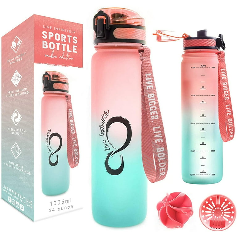 34oz Time Marker Bottle, Track Your Hydration Goals