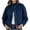 Navy, variant on Enjoytime Fall Jackets for Women Stand Collar Button Zip Up Jacket Winter Casual Long Sleeve Cropped Coat with Pockets