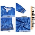 thumbnail image 6 of Fantaslook Womens Tops Long Sleeve V Neck Blouses Business Casual Shirts Fall Fashion Dressy Tops, 6 of 8