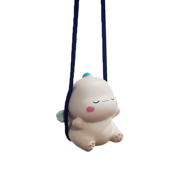EIMELI Car Hanging Decor Creative Attractive Cartoon Animal Shape Lively Stylish Swing Animal Decoration for Auto