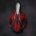 thumbnail image 5 of Spider Hero Zip Hoodie, Spider Web Printed Long Sleeve Pocket Outerwear Apparel for Men Women Cosplay Party, 5 of 8