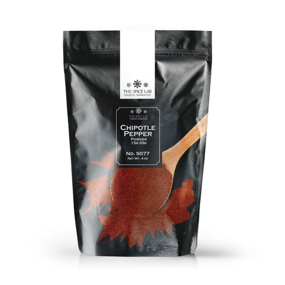 The Spice Lab Chipotle Chile Powder, 4 oz Resealable Bag - All Natural Kosher Gluten Free - 5077