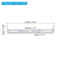 thumbnail image 2 of Unique Bargains 115mm Ceiling Light Plate Kit Light Fixture Mounting Bracket Plate Steel Crossbar for Pendant Wall Light 2 Set, 2 of 7