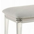 thumbnail image 3 of Veda Accent Bench - Light Gray Boucle - Pearl White Wood Finish -54 Inch, 3 of 6