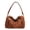 Brown, variant on Women's Faux Suede Crossbody Bag Trendy Retro Boston Bowler Hobo Purse Shoulder Satchel Bag for Work & Travel