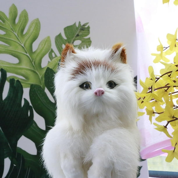 Chat modèle jouet mignon chat poupée en peluche jouet chat animaux en  peluche jouet pour la décoration intérieure 