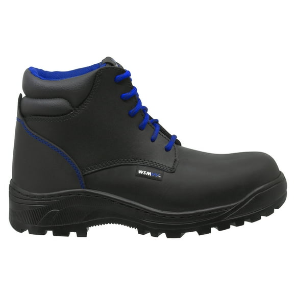 Zapato de Seguridad WSM, Ergonómico y cómodo. Con casquillo de Policarbonato. Bota Industrial y multifuncional. Es un calzado de trabajo dieléctrico y antiderrapante. Est. 2953-DH WSM 2953-DH Negro Talla 29