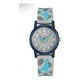 thumbnail image 1 of Reloj De Niños Correa Dino Azul Bisel Verde Oscuro Fondo Verde Claro / Huellas, 1 of 3