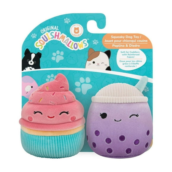 Squishmallows 3.5" Plush Dog Toy 2-Pack - Popilina & Diedre