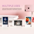 thumbnail image 4 of Hirchor Instax Mini Photo Frames 2x3, Acrylic Picture Frame for Fujifilm & Polaroid Film, Free Standing Polaroid Frame for Tabletop (1 Pack, Iridescent), 4 of 6