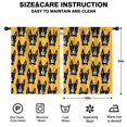 thumbnail image 2 of Blackout Kids Curtains,Boston Terrier Childrens Insulated Curtains Set Of 2,Bedroom Essentials,Toddler Room Decor 42"x54"(106x137cm), 2 of 4